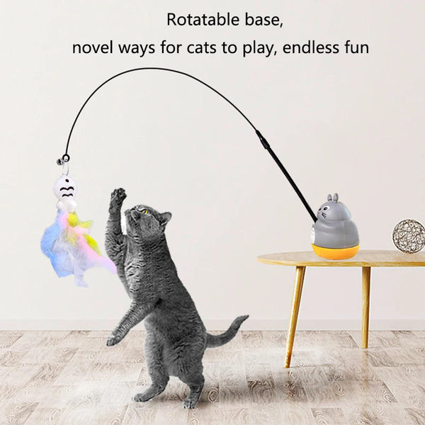 WhiskerWave Feather Fishing Cat Toy